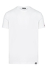 DSQUARED2 MAPLE LEAF BADGE COTTON T SHIRT Size: 48,  colour: WHITE