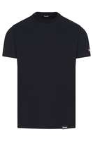 DSQUARED2 MAPLE LEAF BADGE COTTON T SHIRT Size: 54,  colour: BLACK