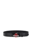 DSQUARED2 MAPLE LEAF LEATHER BELT Size: 95,  colour: BLACK