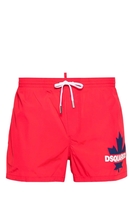 DSQUARED2 MAPLE LEAF SWIMSHORTS Size: 50,  colour: RED