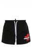 DSQUARED2 MAPLE LEAF SWIMSHORTS Size: 52,  colour: BLACK