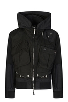 DSQUARED2 MULTI POCKET HOODED Size: 48,  colour: BLACK