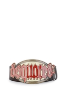 DSQUARED2 OVERSIZE BUCKLE BELT Size: 95,  colour: BROWN