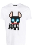 DSQUARED2 PIXEL ICON DOG T SHIRT Size: XXL,  colour: WHITE