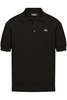 DSQUARED2 PLATE BRANDING KNITTED POLO Size: XXL,  colour: BLACK