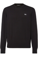 DSQUARED2 PLATE BRANDING WOOL SWEATER Size: XXL,  colour: BLACK