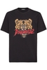 DSQUARED2 REGULAR FIT TIGER T SHIRT Size: XXL,  colour: BLACK