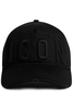 DSQUARED2 TONAL BE ICON BASEBALL CAP Size: One,  colour: BLACK