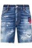 DSQUARED2 VINTAGE MARINE DENIM SHORTS Size: 52,  colour: BLUE