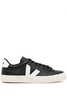 VEJA WOMENS CAMPO LEATHER SNEAKERS Size: 39,  colour: BLACK