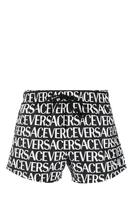 VERSACE ALL OVER LOGO SWIMSHORTS Size: 3 IT46,  colour: BLACK