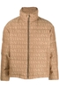 VERSACE ALL OVER VERSACE DOWN JACKET Size: 50,  colour: BROWN