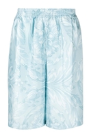 VERSACE BAROCCO SILK TWILL SHORTS Size: IT48 UK38,  colour: BLUE