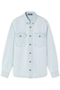 VERSACE BLEACH TREATMENT SHIRT Size: IT50 UK40,  colour: BLUE