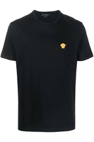 VERSACE COMPACT COTTON MEDUSA LOGO T SHIRT Size: M,  colour: BLACK