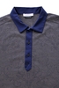 Versace Contrast Trim Floral Design Polo