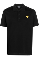 VERSACE COTTON PIQUET POLO Size: L,  colour: BLACK