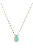 VERSACE GOLD EMERALD NECKLACE Size: One,  colour: GOLD