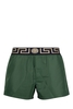 VERSACE GRECA BAND SWIMSHORTS Size: 5,  colour: GREEN