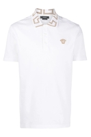 VERSACE GRECA COLLAR PIQUET POLO Size: XL,  colour: WHITE