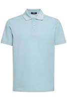 VERSACE GRECA COLLAR POLO SHORT Size: M,  colour: BLUE