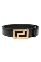 VERSACE GRECA LEATHER BELT Size: 100,  colour: GOLD