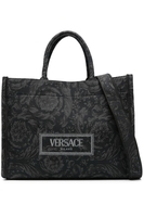 VERSACE JACQUARD BAROCCO TOTE Size: One,  colour: BLACK