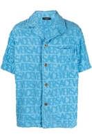 VERSACE JACQUARD FABRIC SHIRT Size: S,  colour: BLUE