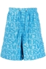 VERSACE JACQUARD FABRIC SHORTS Size: M,  colour: BLUE