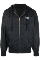 VERSACE JACQUARD MONOGRAM JACKET Size: 50,  colour: BLACK