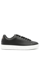 VERSACE LEATHER LOW SNEAKERS Size: 41,  colour: BLACK