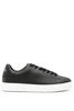 VERSACE LEATHER LOW SNEAKERS Size: 44,  colour: BLACK