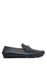 VERSACE LEATHER MEDUSA LOAFERS Size: 42,  colour: BLACK