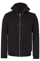 Versace Mainline Back Medusa Print Zip Hoodie Black