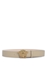 VERSACE MEDUSA BUCKLE LEATHER BELT Size: 95,  colour: SAND