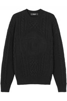 VERSACE MEDUSA EMBROIDERY SWEATER Size: IT48 UK38,  colour: BLACK