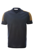 Versace Military Embroidered T-shirt Navy