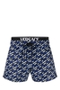 VERSACE MONOGRAM SWIMSHORTS Size: 4,  colour: NAVY