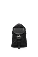 VERSACE ONE SHOULDER NYLON BAG Size: One,  colour: BLACK