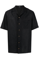 VERSACE SILK COTTON JACQUARD SHIRT Size: 48,  colour: BLACK