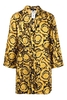 VERSACE SILK TWILL BAROQUE ROBE Size: 4,  colour: BLACK
