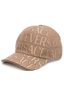 VERSACE TECHNO CANVAS CAP Size: 58,  colour: BROWN