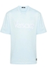 VERSACE TRIBUTE EMBROIDERY LOGO T SHIRT Size: L,  colour: BLUE