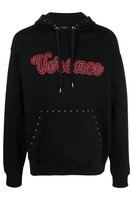 VERSACE VARSITY BRANDED HOODED TOP Size: S,  colour: BLACK