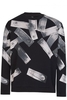 Versace Versus All Over Safety Pin Print Sweatshirt Black