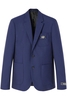 VERSACE WOOL CANVAS JACKET Size: IT48 UK38,  colour: NAVY