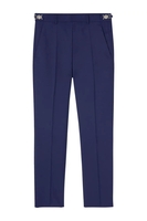 VERSACE WOOL CANVAS TROUSERS Size: IT50 UK40,  colour: NAVY