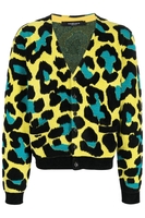 VERSACE WOVEN LEOPARD SWEATER Size: 50,  colour: BLACK