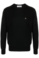 VIVIENNE WESTWOOD ALEX CREWNECK ORB SWEATER Size: XXL,  colour: BLACK