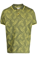 VIVIENNE WESTWOOD ALL OVER ORB POLO SHIRT Size: XL,  colour: NAVY